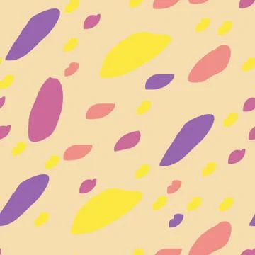 Abstract seamless pattern with colored oval elements. Vector texture for your Illustrazione stock