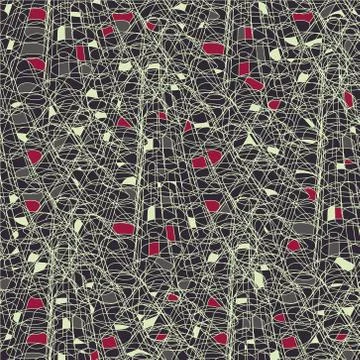 Abstract seamless pattern of colored thread Illustrazione stock