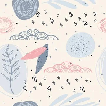Abstract seamless pattern. colorful abstract design Stock Illustration