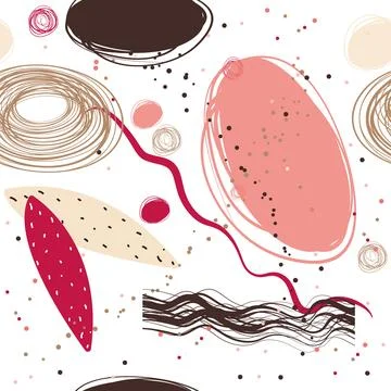 Abstract seamless pattern. colorful abstract design Stock Illustration