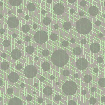 Abstract seamless pattern with colorful balls and lines.Illustration colorful Stock Illustration