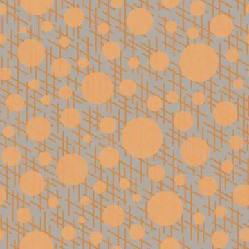 Abstract seamless pattern with colorful balls and lines.Illustration colorful Illustrazione stock