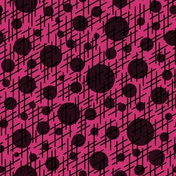 Abstract seamless pattern with colorful balls and lines.Illustration colorful Stock Illustration