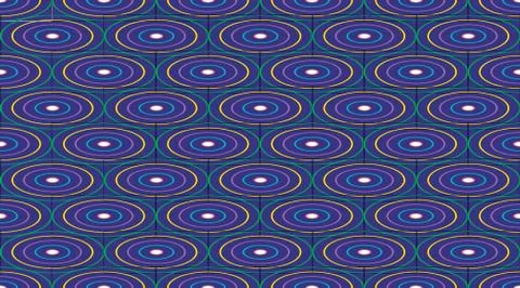 Abstract seamless pattern colorful circles decoration Illustrazione stock