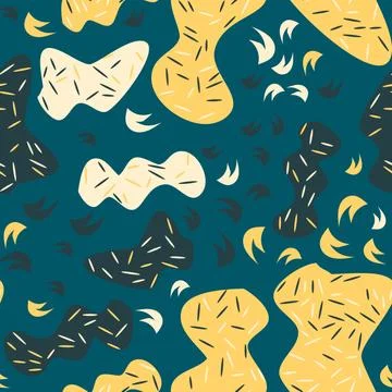 Abstract seamless pattern with colorful elements. Beautiful textile or paper  Stock Illustration