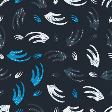 Abstract seamless pattern with colorful elements. Beautiful textile or paper  Stock Illustration