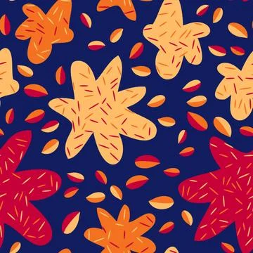 Abstract seamless pattern with colorful elements. Beautiful textile or paper  Stock Illustration