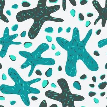 Abstract seamless pattern with colorful elements. Beautiful textile or paper  Stock Illustration