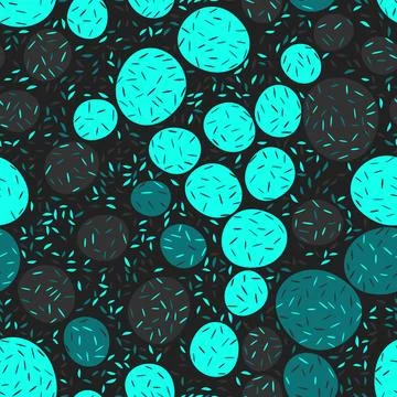 Abstract seamless pattern with colorful shapes. Beautiful textile or paper pr Stock Illustration
