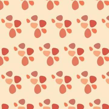 Abstract seamless pattern with colorful spots. Red, light pink, light lilac.. Stock Illustration