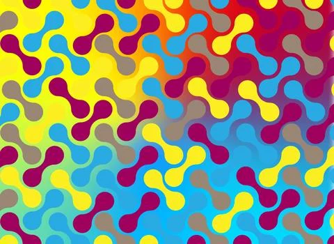 Abstract seamless pattern with colorful spots. 库存插图
