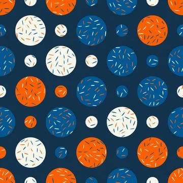 Abstract seamless pattern. Colorful vector background. Stock Illustration