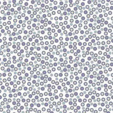 Abstract seamless pattern with colorful voluminous different balls on white. Illustrazione stock