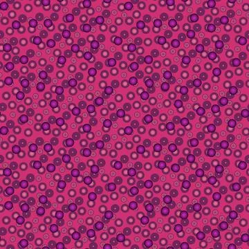 Abstract seamless pattern with colorful voluminous different balls on phlox. Stock Illustration