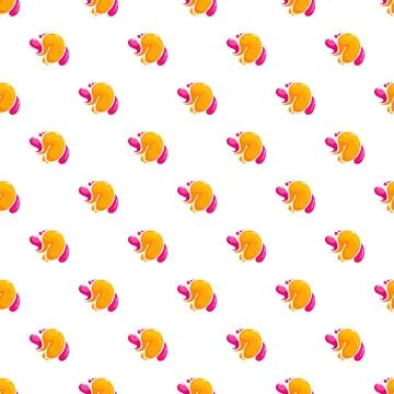 Abstract seamless pattern creating with colorful liquid elements 스톡 일러스트