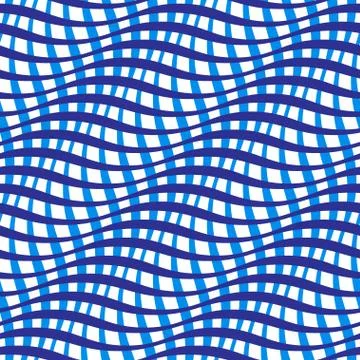 Abstract seamless pattern crossed vawes Stock Illustration