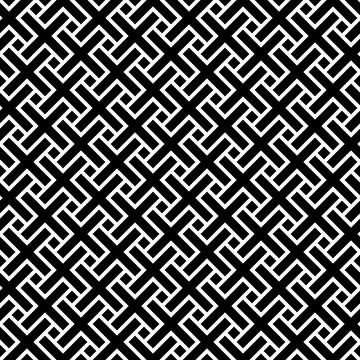 Abstract seamless pattern of crosses. Modern stylish texture Stock Illustration