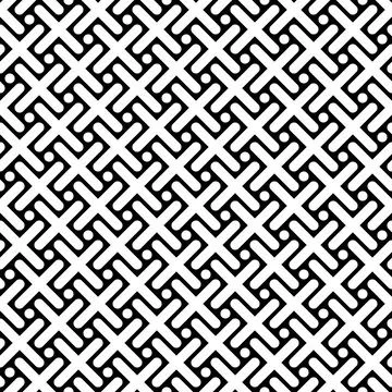 Abstract seamless pattern of crosses. Modern stylish texture Stock Illustration
