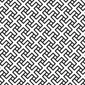 Abstract seamless pattern of crosses. Modern stylish texture Stock Illustration
