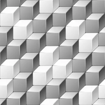 Abstract seamless pattern of cubes 스톡 일러스트