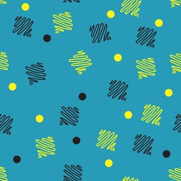 Abstract seamless pattern on dark background Stock Illustration