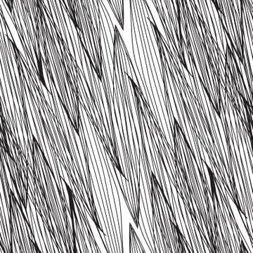 Abstract seamless pattern with decorative leaves, design element Illustrazione stock