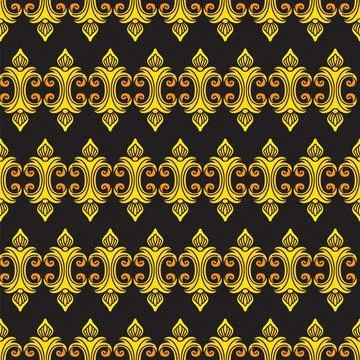 Abstract seamless pattern with decorative ornament vector Stock Illustration