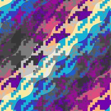 Abstract seamless pattern. Diagonal plaid pattern. Retro grunge effect. Vecto 库存插图