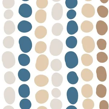 Abstract seamless pattern with doodle drop shapes. Modern texture background. Illustrazione stock