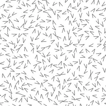 Abstract seamless pattern with doodles on white background. Simple abstract Stock Illustration