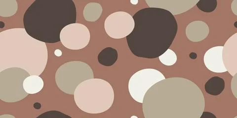 Abstract seamless pattern dots and spots vector Illustrazione stock