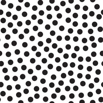 Abstract seamless pattern with dots on white background. Simple abstract pattern Illustrazione stock