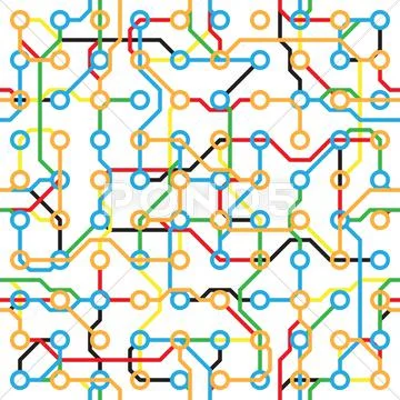 Abstract seamless pattern - electronic color components Stock Illustration