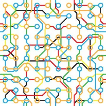 Abstract seamless pattern - electronic color components Stockillustratie