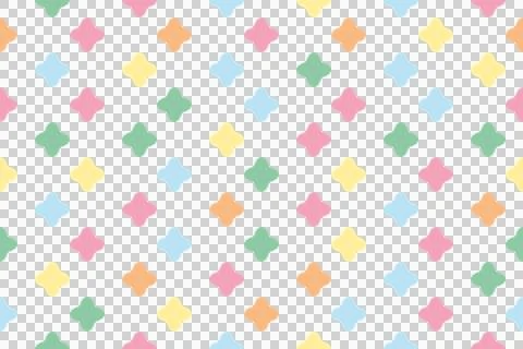 Abstract seamless pattern of elegant geometric multi-colored shapes in past.. Stock Photos