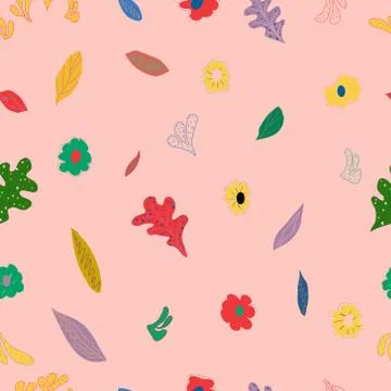 Abstract seamless pattern for fabric, interior design, gift wrapping, busines Stock Illustration