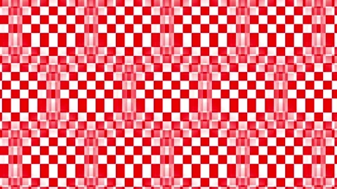 Abstract seamless pattern featuring a classic red and white checkerboard de.. Stock Footage 305715442