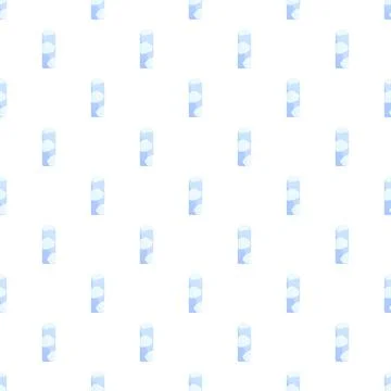 Abstract seamless pattern featuring cloud filled shapes Stock Illustration