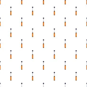 Abstract seamless pattern featuring dental mirror tools Stock Illustration