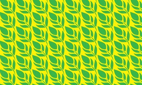 An abstract seamless pattern featuring green stripes, ornate vintage swirls, and Stock Illustration