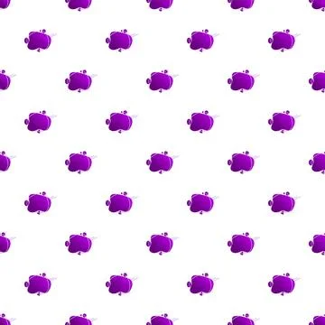Abstract seamless pattern featuring vibrant purple liquid shapes Stock Illustration