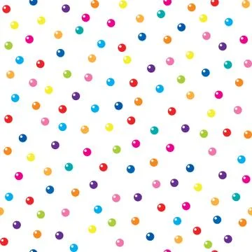 Abstract seamless pattern. Firework spot background. Holiday confetti Stock Illustration