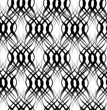Abstract seamless pattern Floral oriental geometric line ornament Stock Illustration