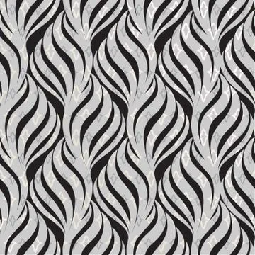 Abstract seamless pattern Floral oriental geometric line ornament Stock Illustration