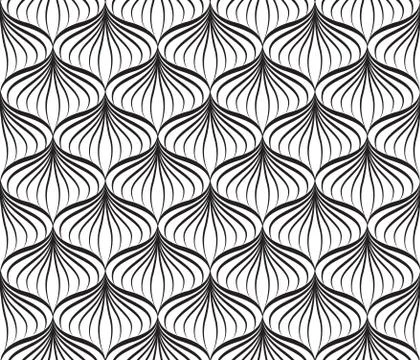 Abstract seamless pattern Floral oriental geometric line ornament Illustrazione stock