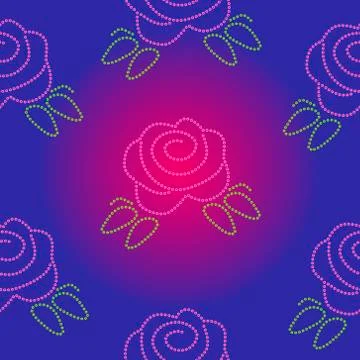Abstract seamless pattern in the form of a rose. Stockillustratie