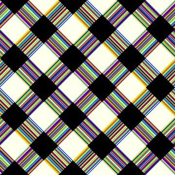 Abstract seamless pattern. Futuristic blur plaid. Stock Illustration