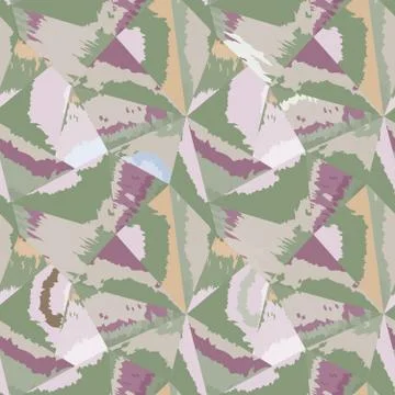 Abstract seamless pattern Geometric form watercolor background Stock Illustration