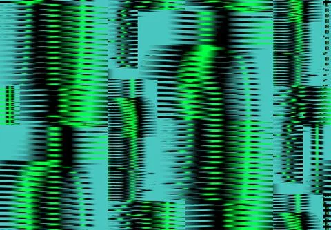 Abstract seamless pattern with geometric striped shapes cyberpunk concept. Stock Illustration