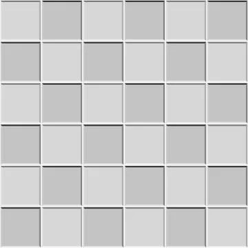 Abstract seamless pattern, geometric white gray ceramic tiles floor vector il Stock Illustration